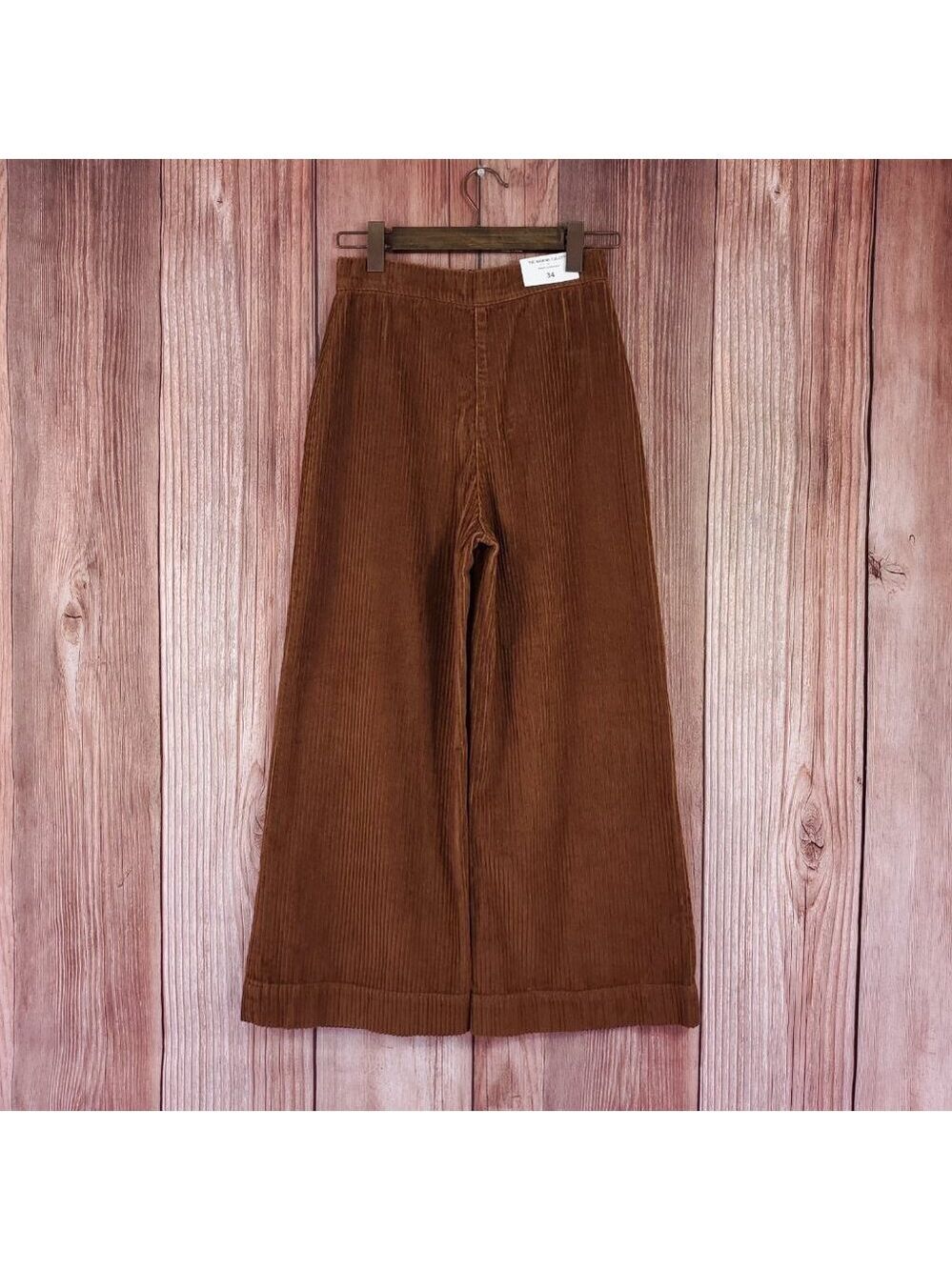 NWT Zara Womens Size 2 The Marine Culotte in Sweet Corduoiry Wide Leg Pants - Picture 2 of 15